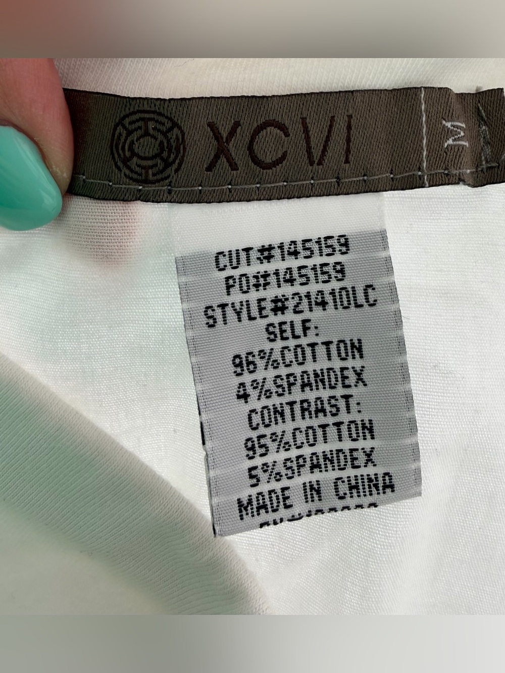 XCVI White Cotton Blend Skirt - Picture 3 of 3